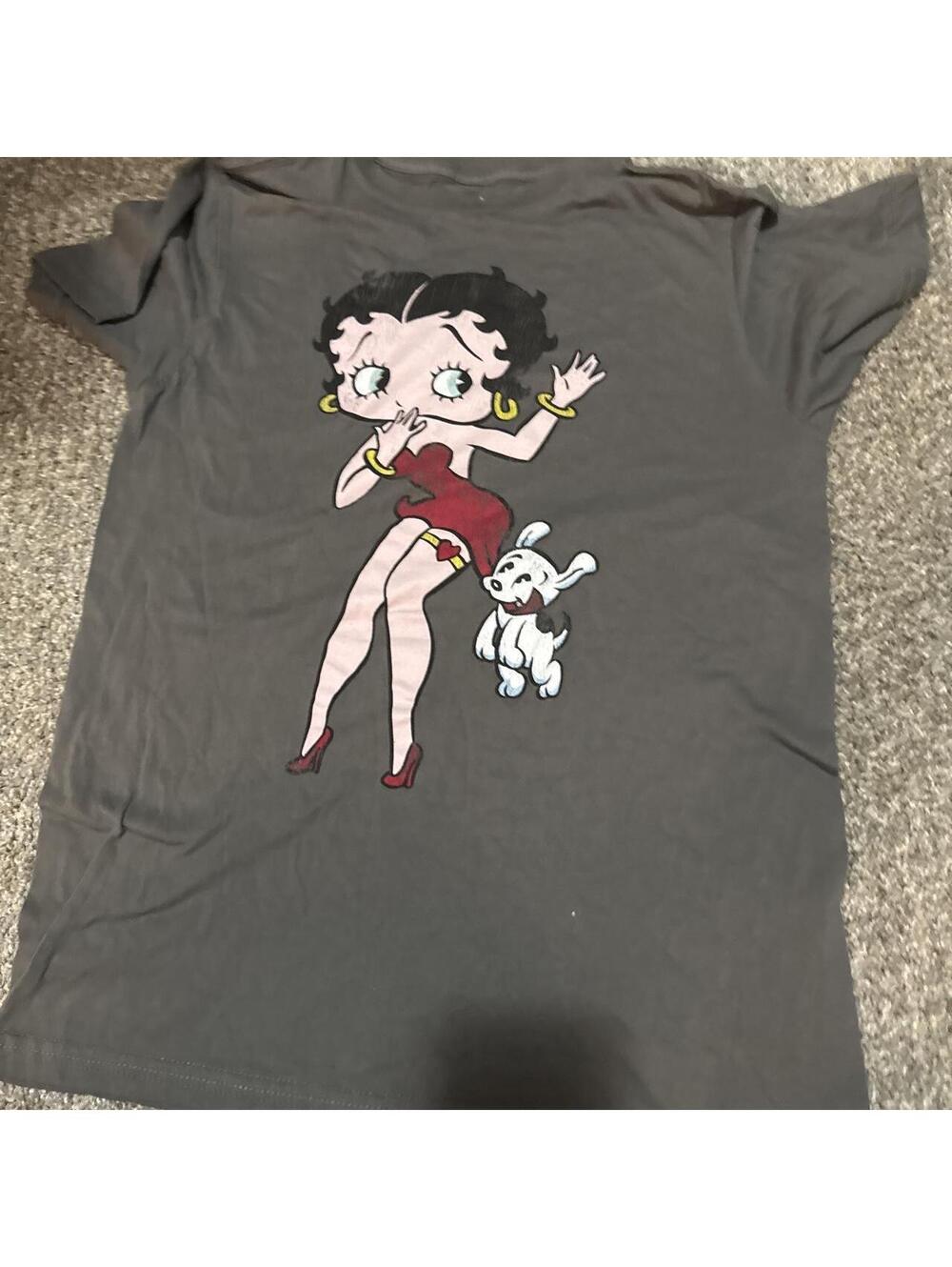 Women's Grey and Multi Tshirt
